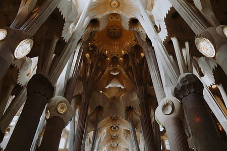 Sagrada Familia - the cathedral designed by Gaudi, Barcelona, Spain thumbnail