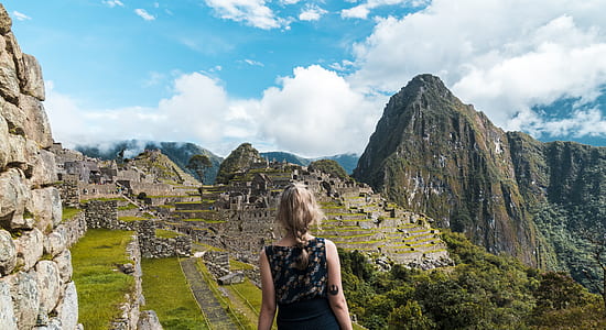 woman sight seeing on mountain thumbnail
