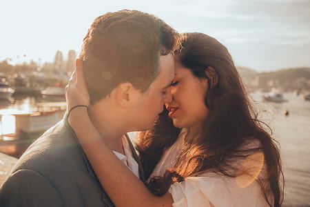 man about to kiss a woman thumbnail