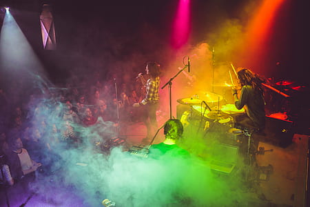 people watching music band during nighttime thumbnail