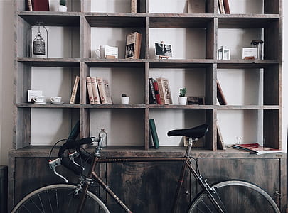 brown and black road bike thumbnail