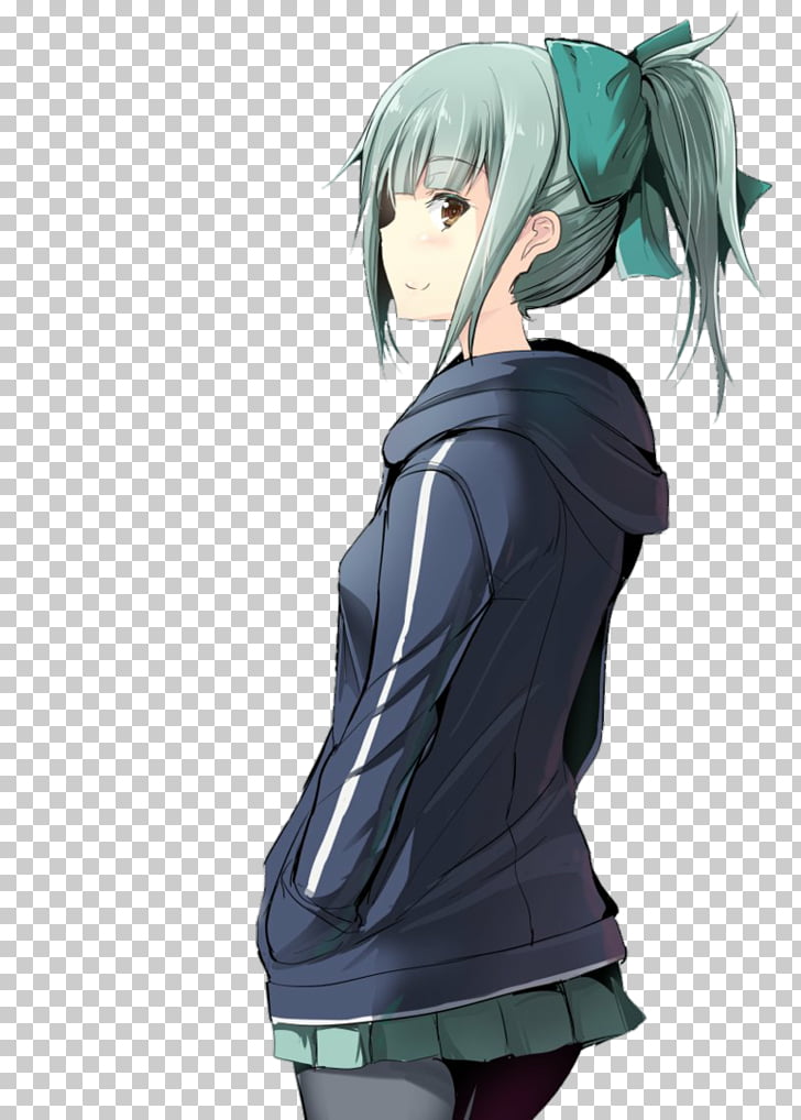 Anime Kantai Collection Manga Drawing Anime Girl Green Haired