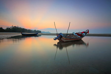 sea, dawn, landscape, nature thumbnail