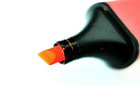close-up photography of red highlighter thumbnail