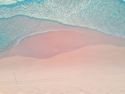 aerial photography of sea shore thumbnail