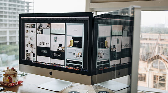apple, desk, working, table thumbnail