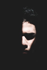 half face of man thumbnail