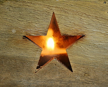 brown wooden plank with star figure thumbnail