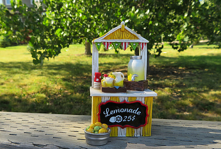 $25 lemonade stall on gray floor thumbnail