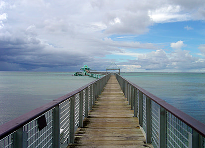 Tourist pier and tower on Guam walkway thumbnail