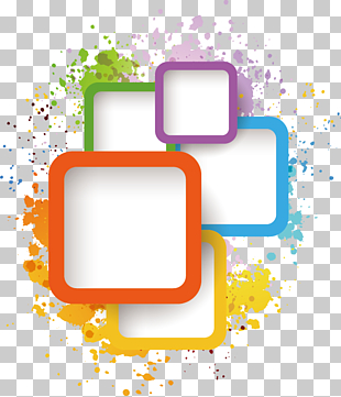 Adobe Illustrator Illustration, Ink box element, assorted-color PNG clipart
