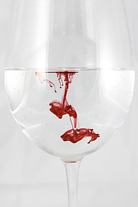 white water with blood drip on water goblet thumbnail