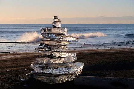 stack of stone near sea thumbnail