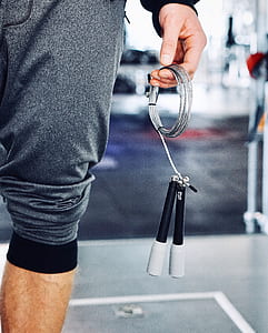 person holding gray wire thumbnail