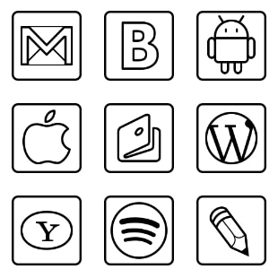 Rcons Social svg vector icon sets