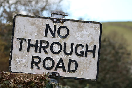 no through road signage thumbnail