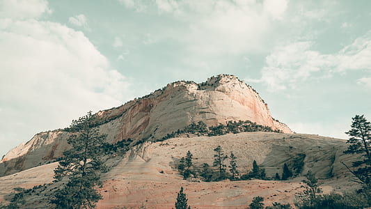 landscape photography of brown mountain thumbnail