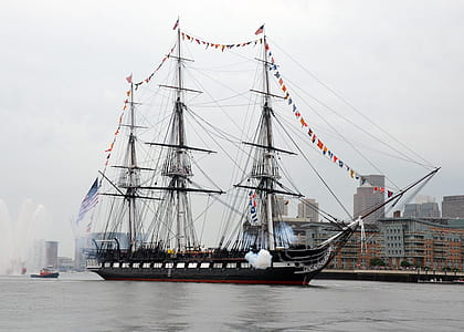 closeup photo of black and white boat near the establishment thumbnail
