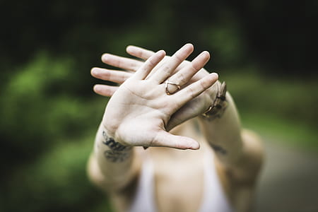 person showing hands with ring thumbnail