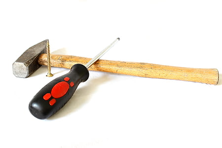 black screw driver and hammer thumbnail