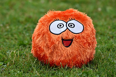 brown monster plush toy on grass thumbnail