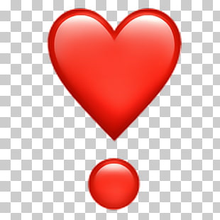 Emoji Symbol Meaning Exclamation mark WhatsApp, heart emoji, heart illustration PNG clipart