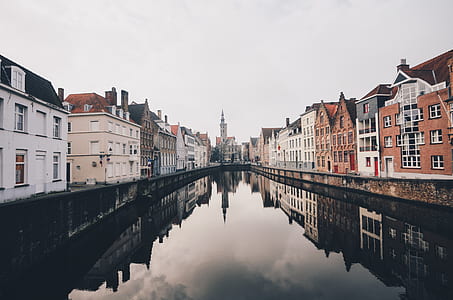photography of river between building during daytime thumbnail