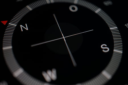 selective focus photography of black compass thumbnail