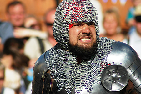 selective focus photo of man wearing armor thumbnail