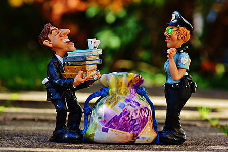 man carrying textbooks ceramic figurine thumbnail