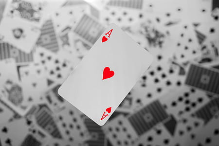 closeup photo of ace of hearts thumbnail