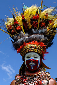 person wearing tribal costume thumbnail