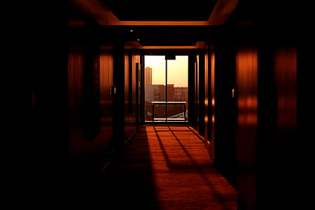 sunset light on hallway thumbnail