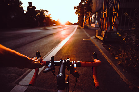 person riding road bike thumbnail