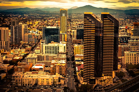 aerial photography of highrise buildings thumbnail