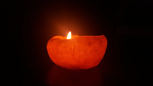 lighted red tea light candle thumbnail