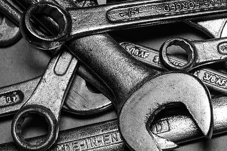 gray metal combination wrench thumbnail