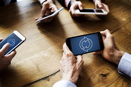 Group of People Using Smartphones thumbnail
