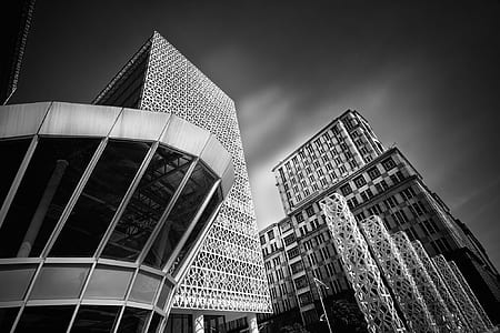 sky, clouds, skyline, buildings thumbnail