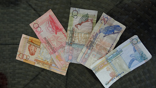 five banknotes on black surface thumbnail