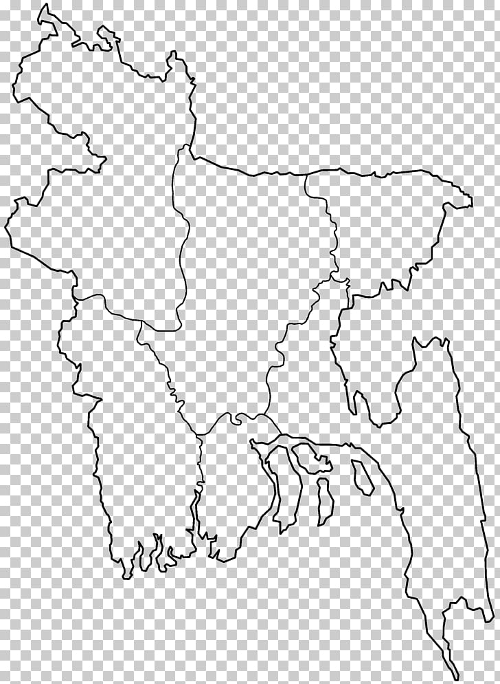 Districts Of Bangladesh Blank Map Division Of Bangladesh