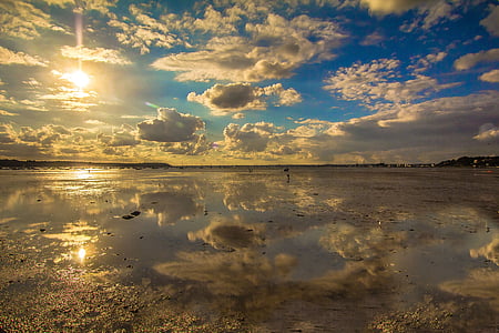 body of water during sunset thumbnail