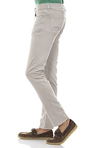 person wearing grey pants standing on white background thumbnail