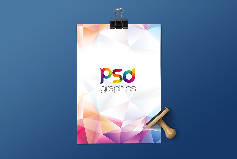A4 Paper Mockup Template PSD psd file