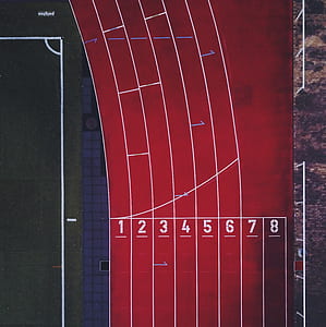 aerial view of track field thumbnail
