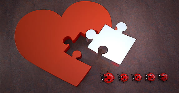 red and white puzzle heart illustration thumbnail