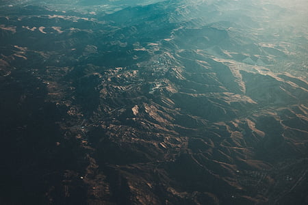 aerial, photo, mountains, peaks thumbnail