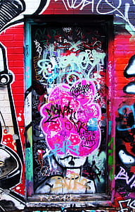 multicolored graffitti on wall thumbnail