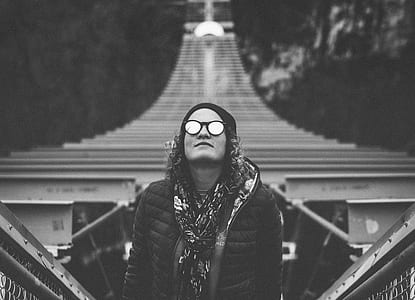 grayscale photography of person thumbnail