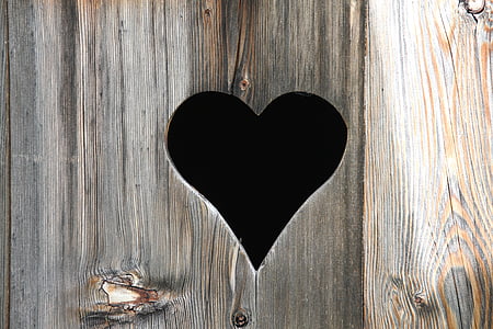brown wooden board with heart design thumbnail